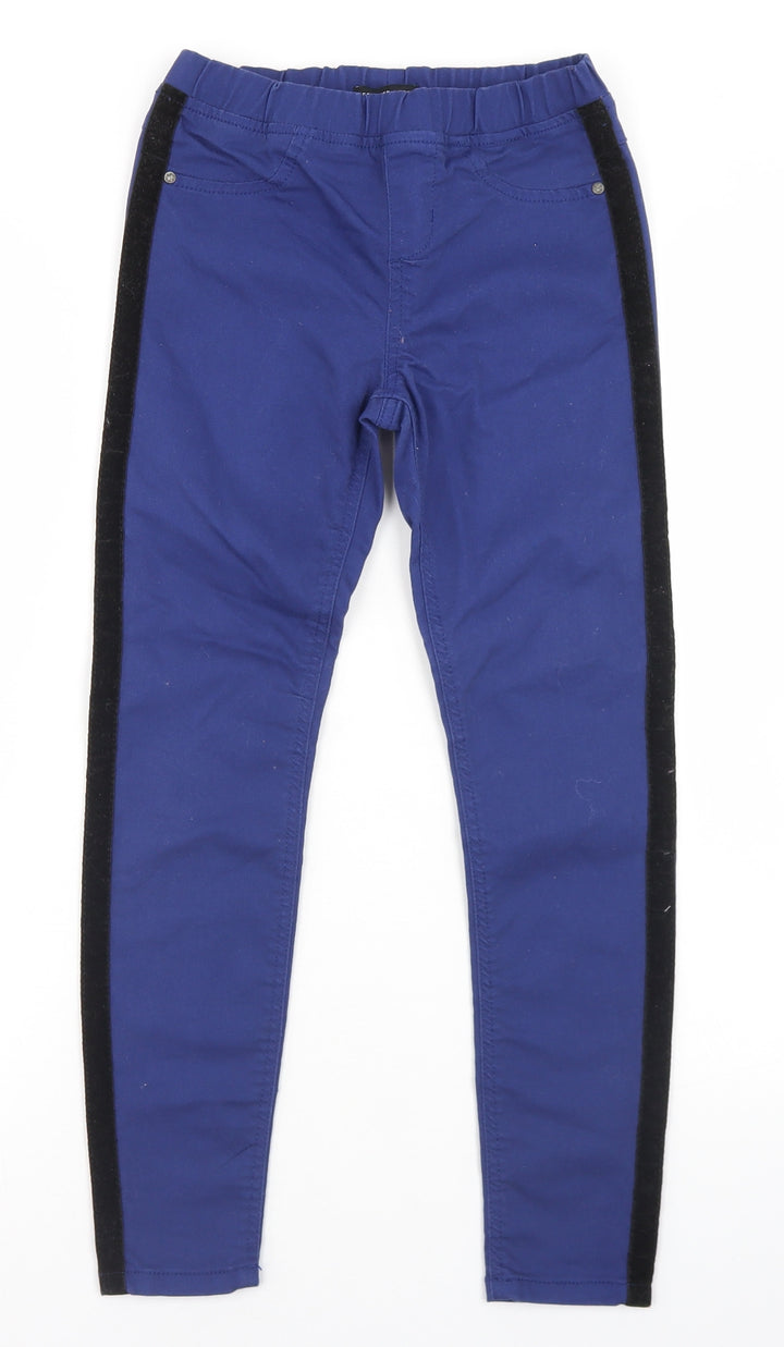 RESERVED Girls Blue Cotton Skinny Jeans Size 10 Years Regular