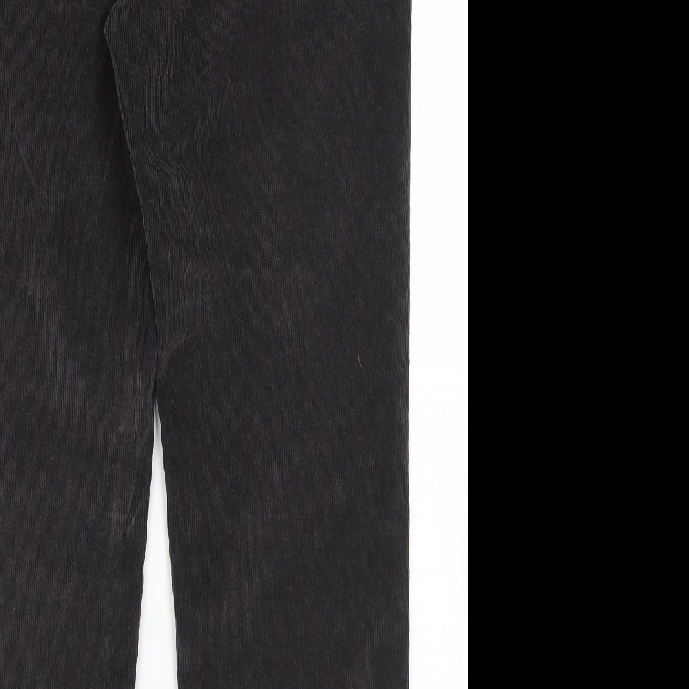 Dunnes Stores Mens Grey  Cotton Chino Trousers Size 34 in L27 in Regular Button