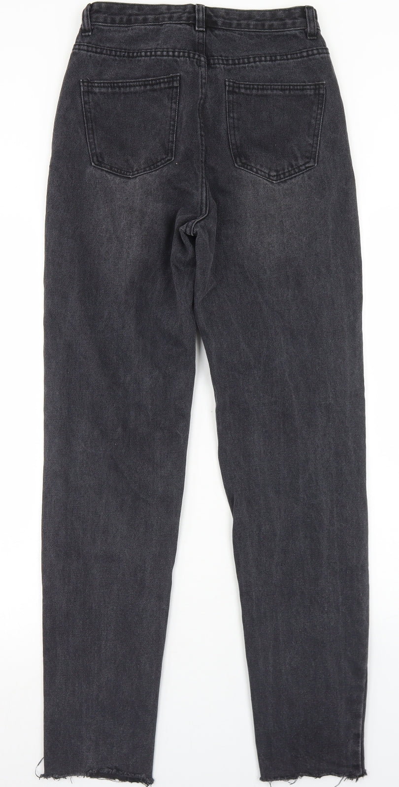 SheIn Womens Black  Cotton Straight Jeans Size XS L29 in Regular Button