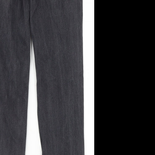 SheIn Womens Black  Cotton Straight Jeans Size XS L29 in Regular Button