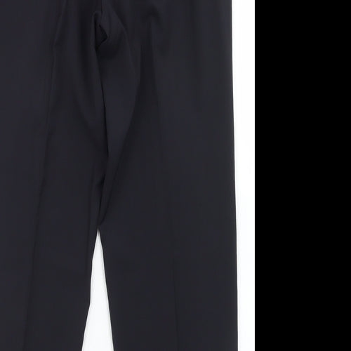 Preworn Mens Blue  Polyester Dress Pants Trousers Size 32 in L28 in Regular Hook & Eye
