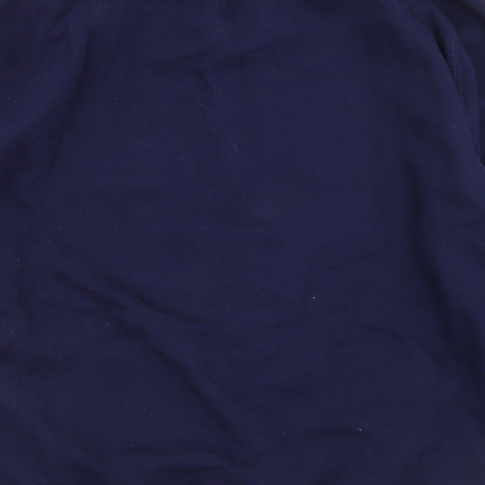 Just Hood Mens Blue  Cotton Pullover Sweatshirt Size L   - Christmas