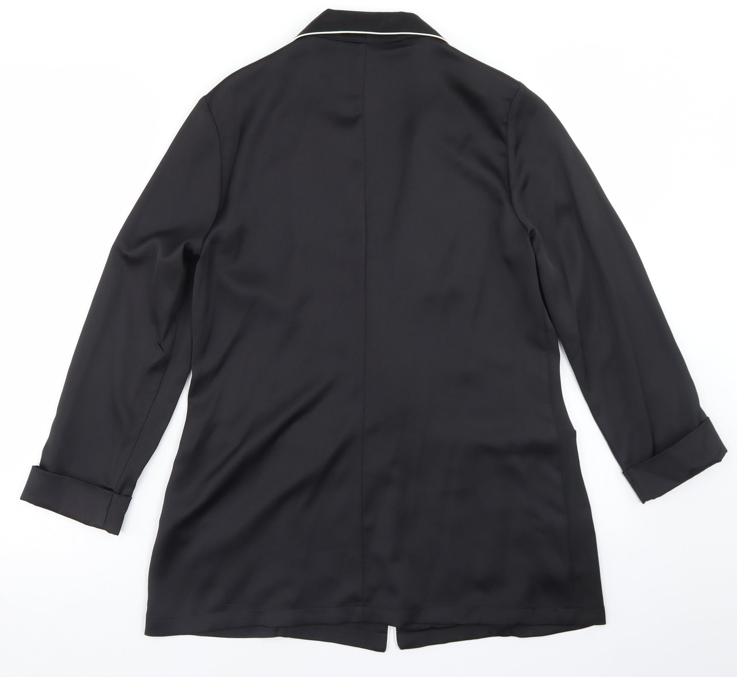 River Island Womens Black  Polyester Jacket Blazer Size 12