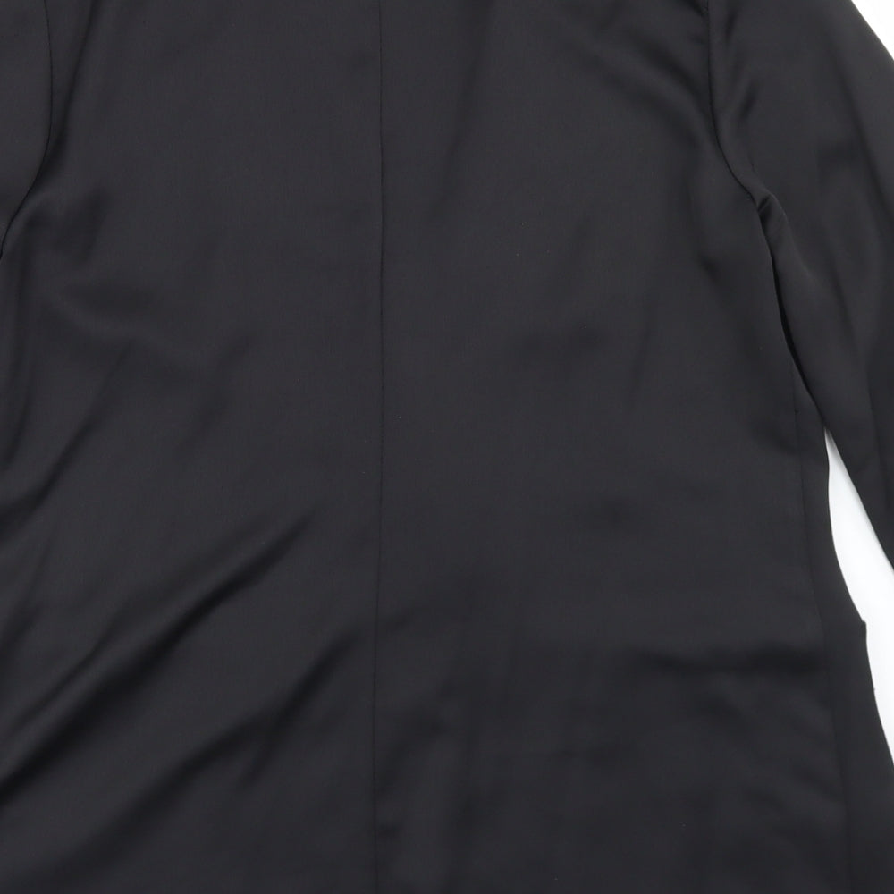 River Island Womens Black  Polyester Jacket Blazer Size 12