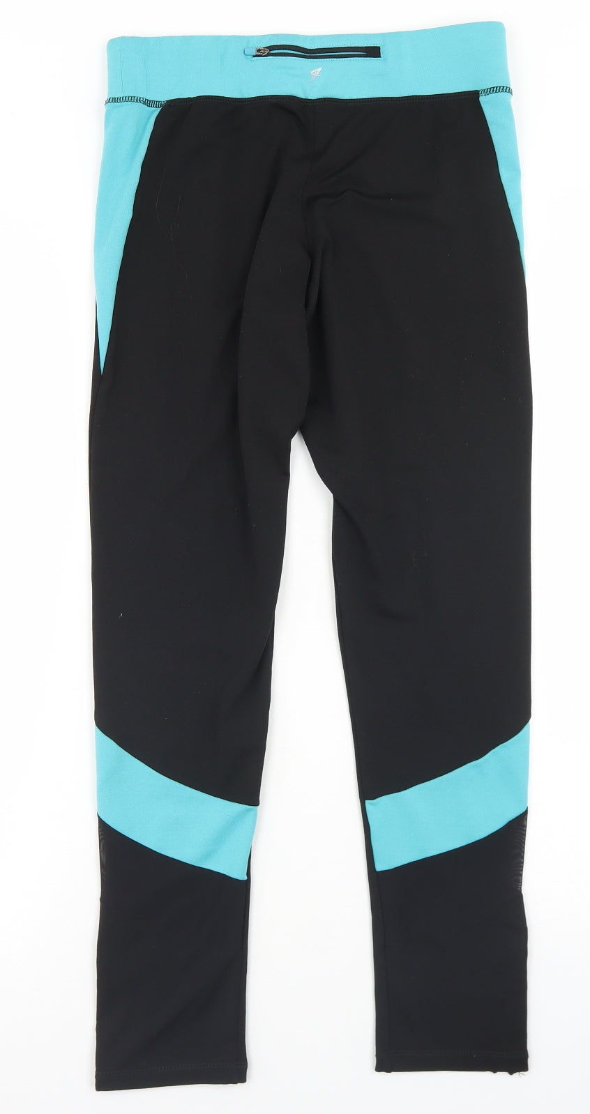 Atmosphere Womens Black Colourblock Polyester Compression Leggings Size 12 L27 in Regular