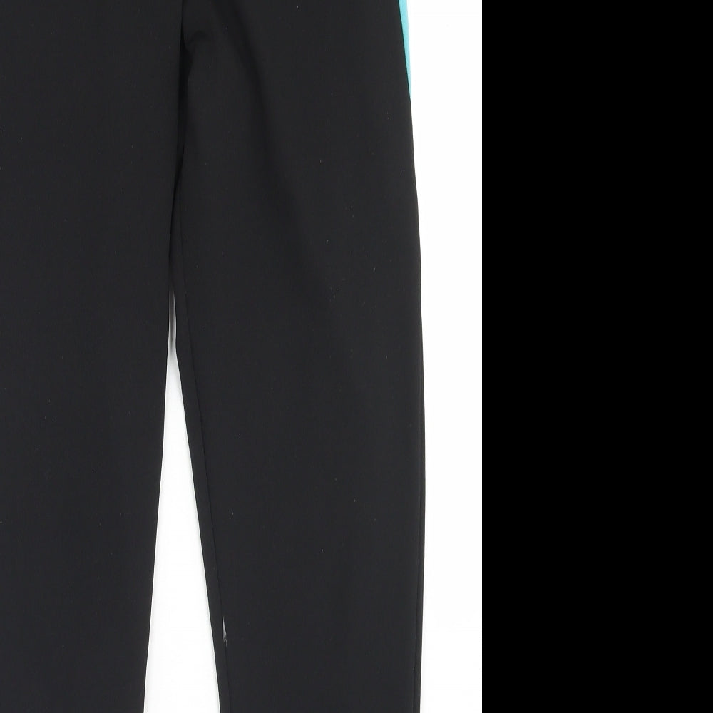 Atmosphere Womens Black Colourblock Polyester Compression Leggings Size 12 L27 in Regular
