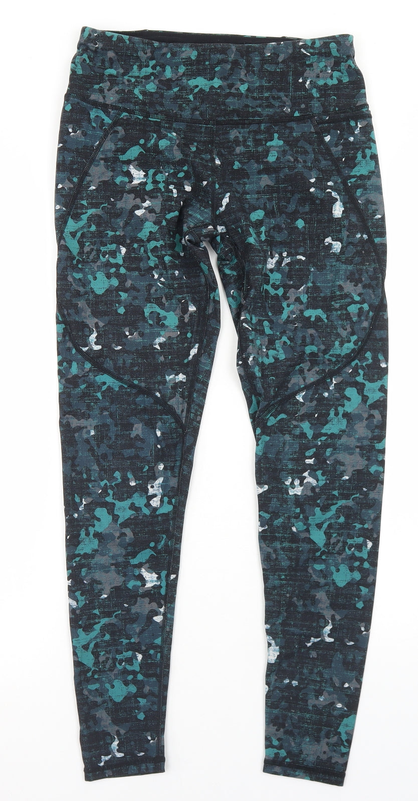 Sweaty Betty Womens Green Camouflage Polyamide Compression Leggings Size S L26 in Regular
