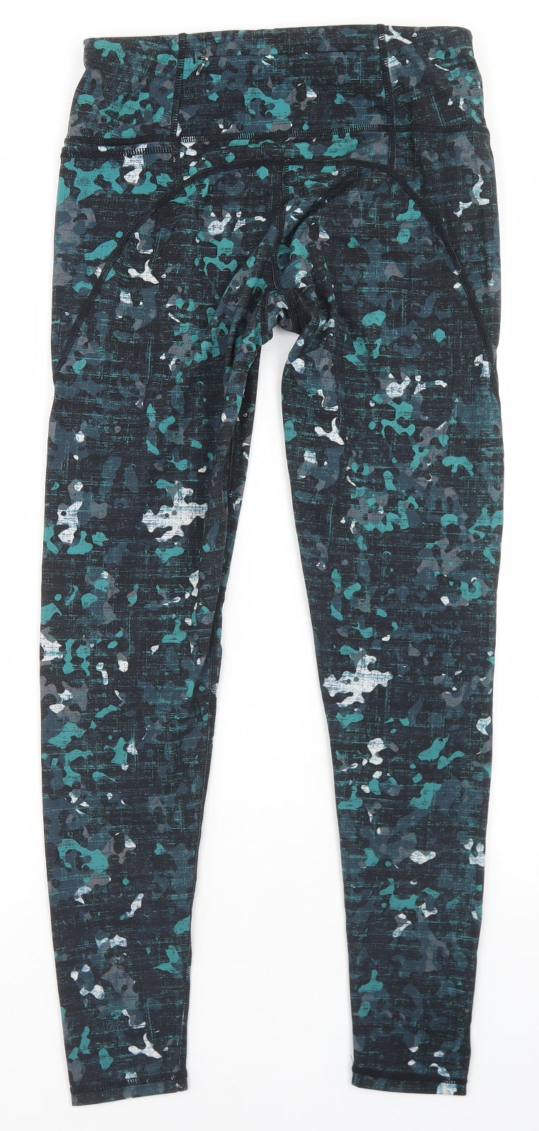 Sweaty Betty Womens Green Camouflage Polyamide Compression Leggings Size S L26 in Regular