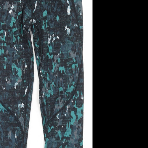 Sweaty Betty Womens Green Camouflage Polyamide Compression Leggings Size S L26 in Regular
