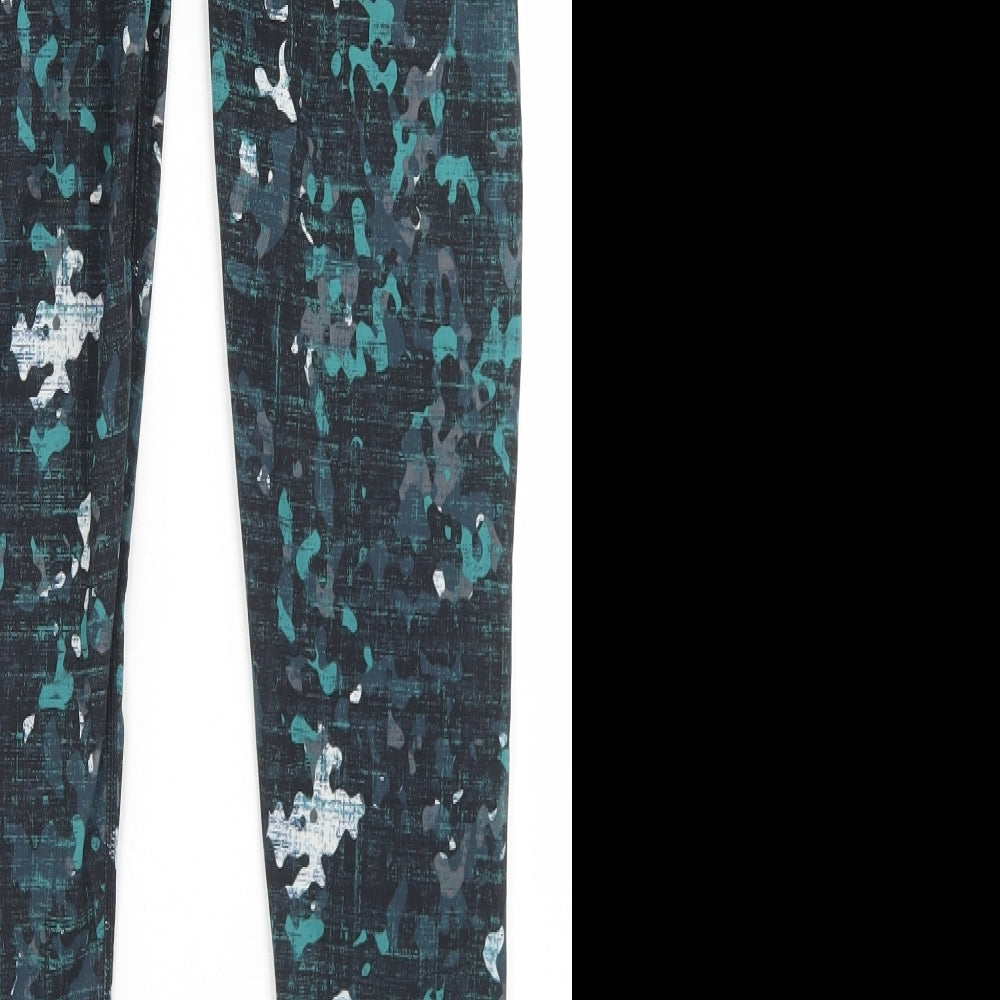 Sweaty Betty Womens Green Camouflage Polyamide Compression Leggings Size S L26 in Regular