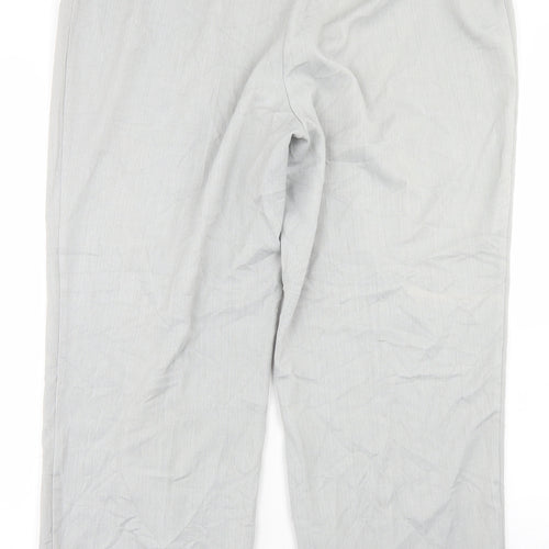 Annabelle Womens Grey  Polyester Trousers  Size 18 L26 in Regular Button
