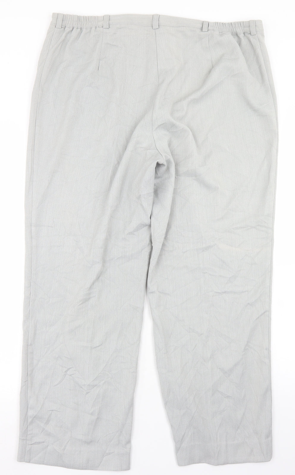 Annabelle Womens Grey  Polyester Trousers  Size 18 L26 in Regular Button