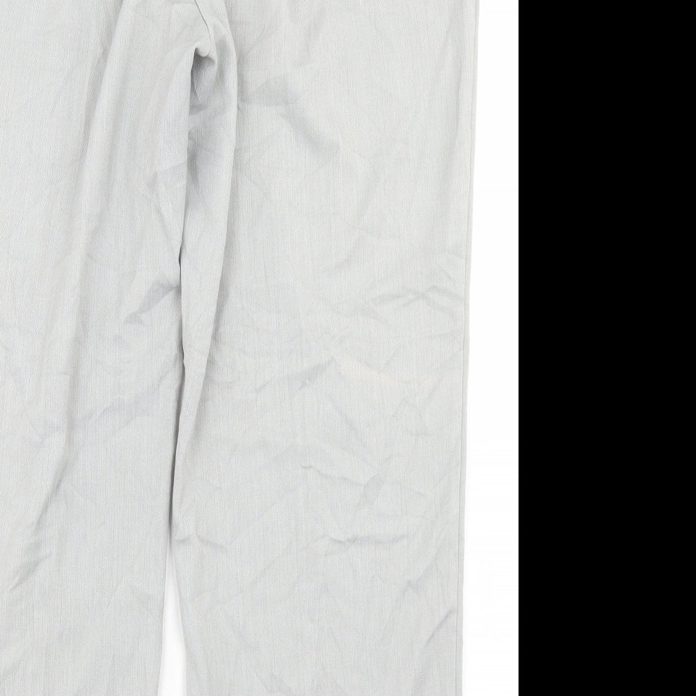 Annabelle Womens Grey  Polyester Trousers  Size 18 L26 in Regular Button