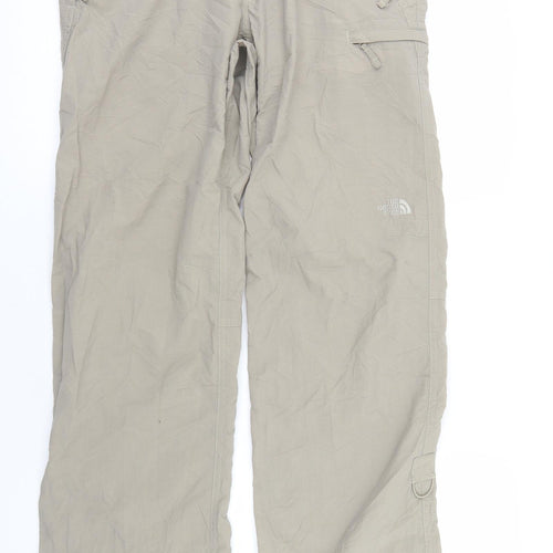 The North Face Mens Beige  Nylon Cargo Trousers Size S L30 in Regular Button