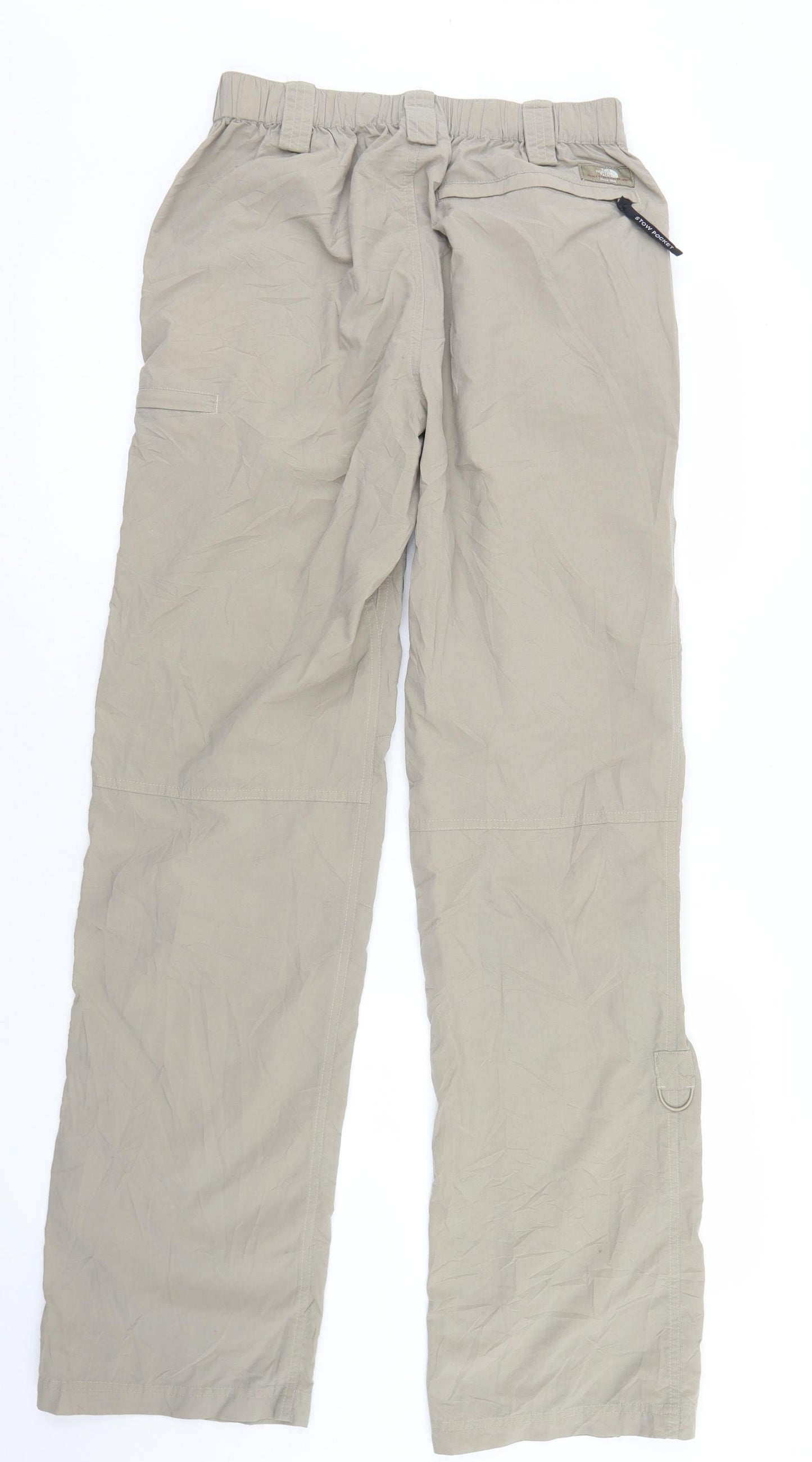 The North Face Mens Beige  Nylon Cargo Trousers Size S L30 in Regular Button
