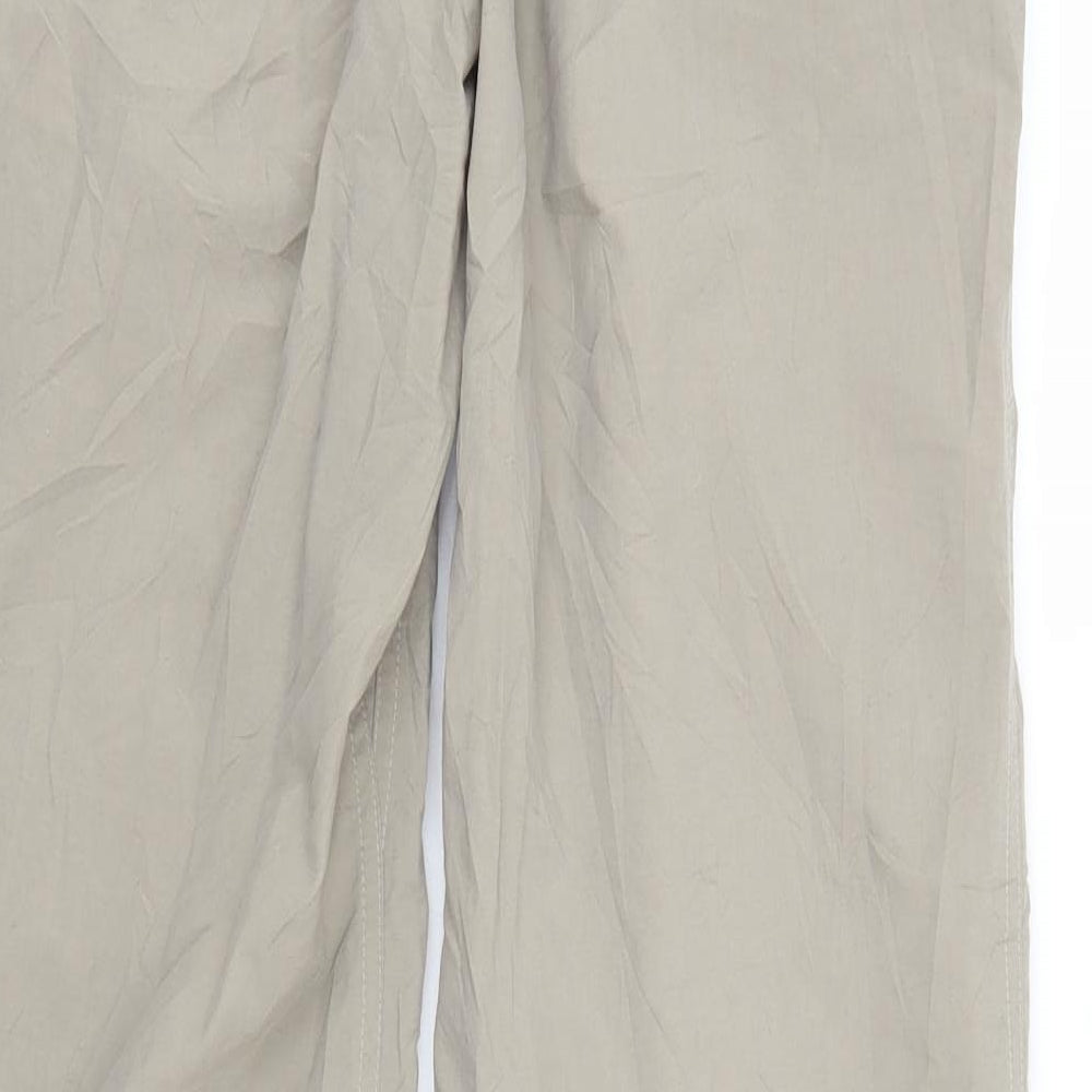 The North Face Mens Beige  Nylon Cargo Trousers Size S L30 in Regular Button