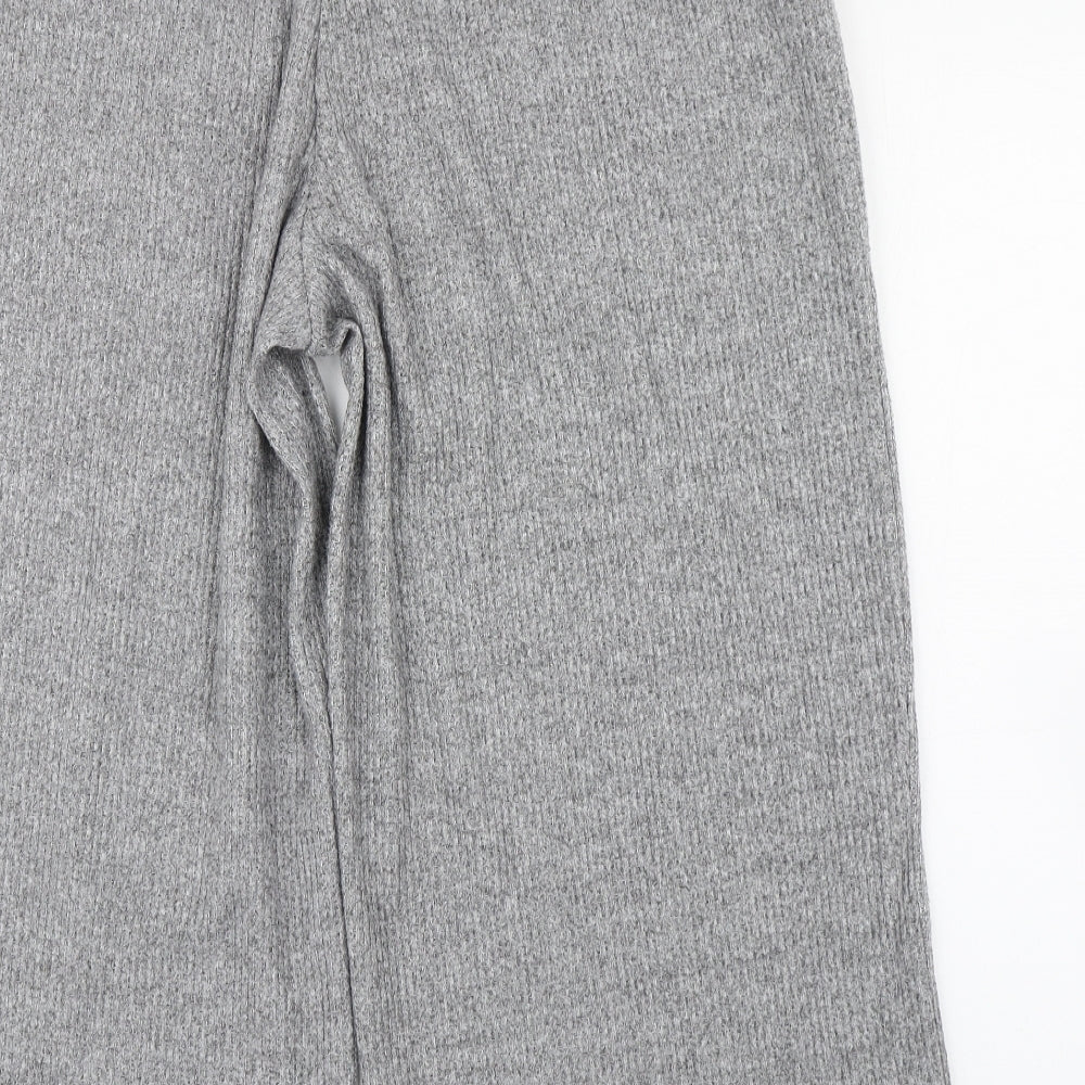 Marks and Spencer Womens Grey  Polyester Trousers  Size 20 L29 in Regular