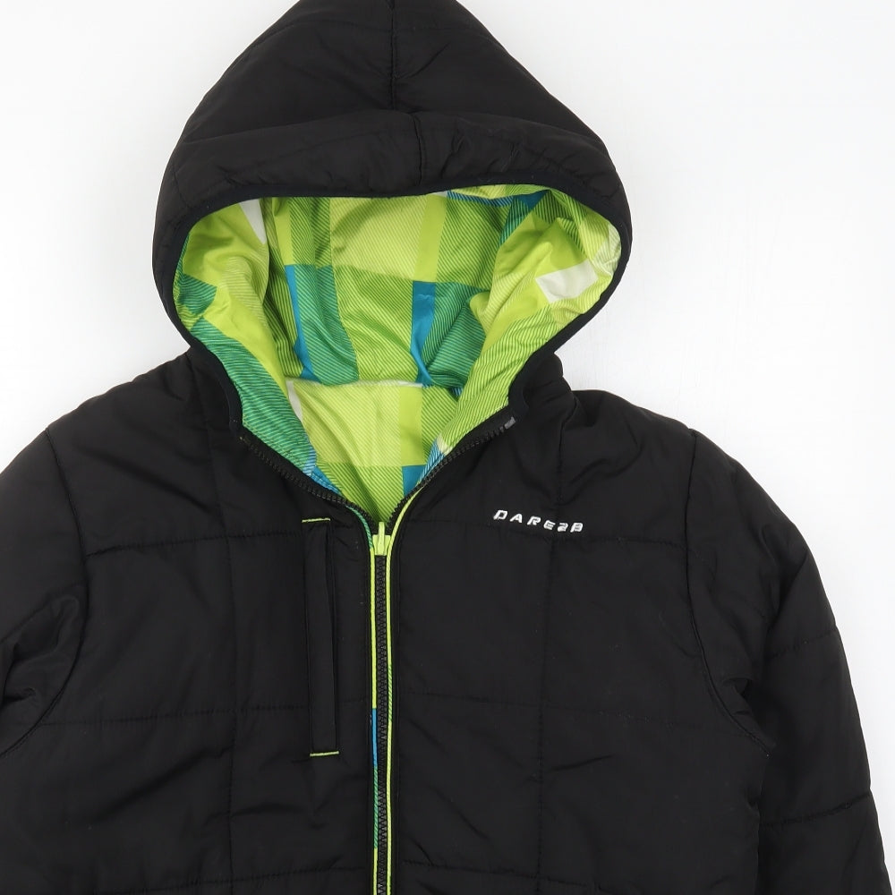 Dare 2B Boys Black   Basic Coat Coat Size 15-16 Years  Zip