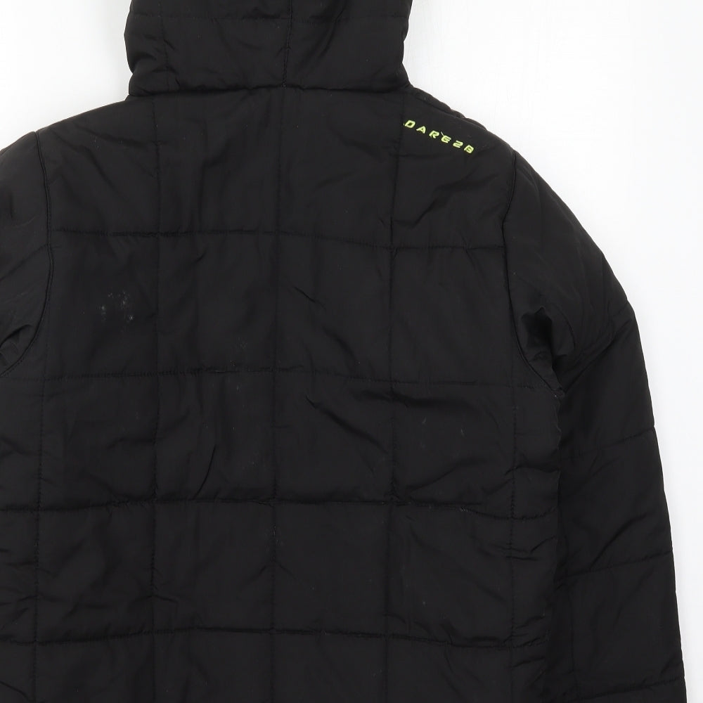 Dare 2B Boys Black   Basic Coat Coat Size 15-16 Years  Zip