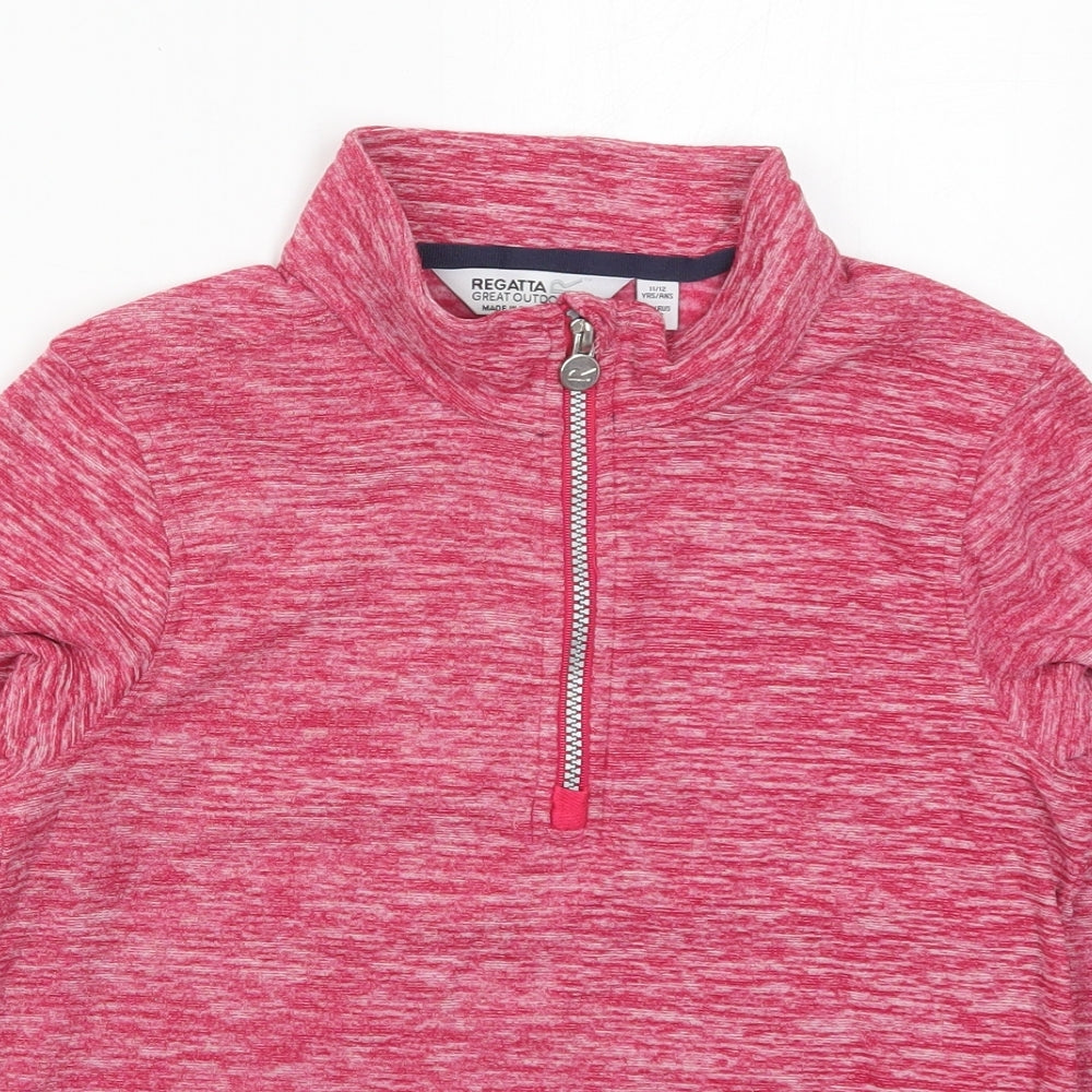 Regatta Girls Pink   Jacket  Size 11-12 Years  Zip