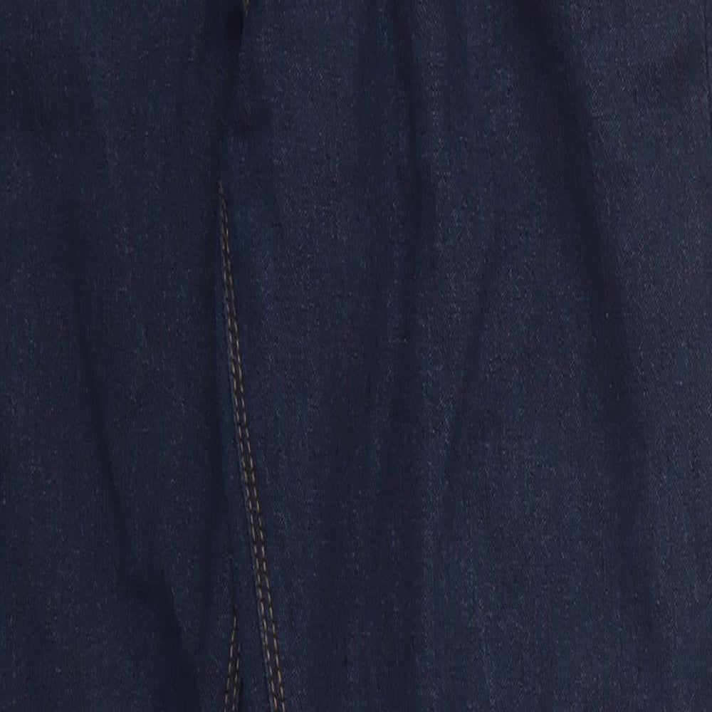 George Boys Blue  Cotton Straight Jeans Size 12-13 Years  Regular Button