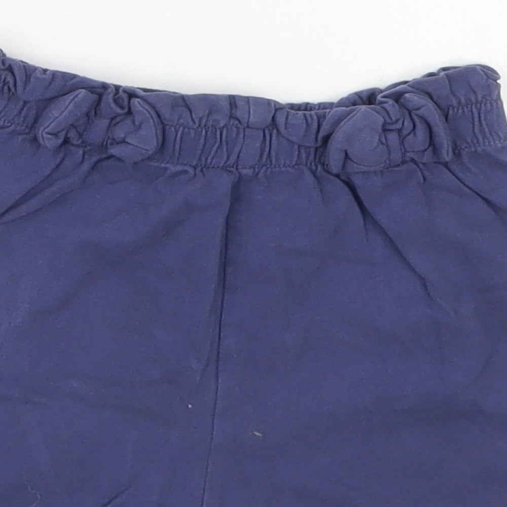 George Girls Blue  Cotton Bermuda Shorts Size 5-6 Years  Regular