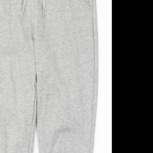 New Look Womens Grey  Cotton Sweatpants Trousers Size M L25 in Regular Drawstring