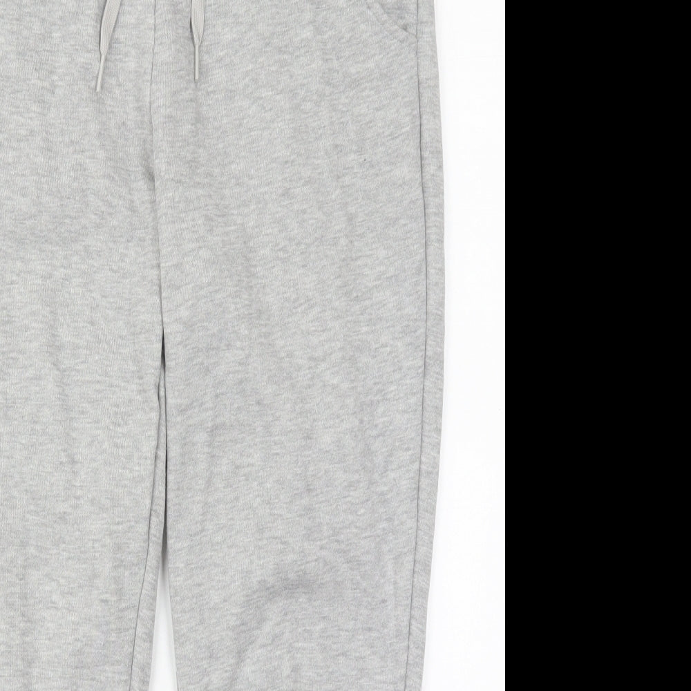 New Look Womens Grey  Cotton Sweatpants Trousers Size M L25 in Regular Drawstring