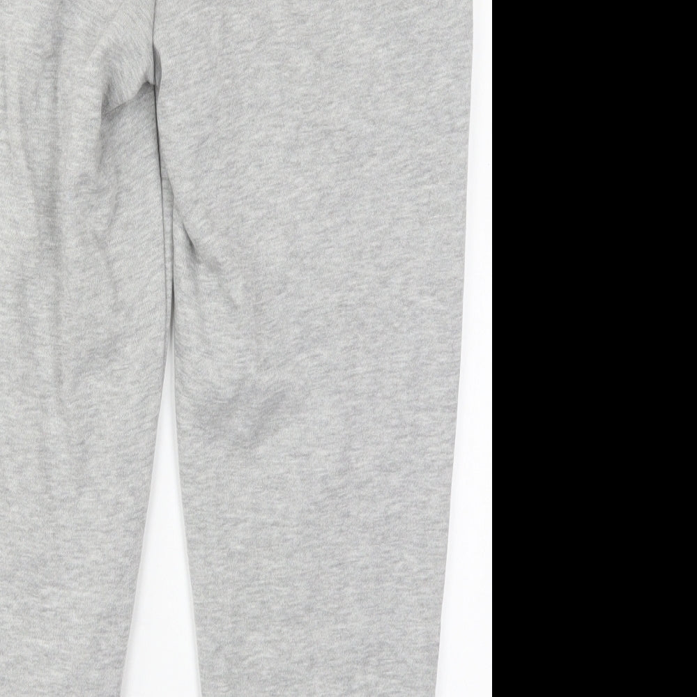 New Look Womens Grey  Cotton Sweatpants Trousers Size M L25 in Regular Drawstring