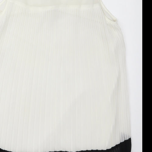 Intimissimi Womens White  Viscose Basic Tank Size M Round Neck