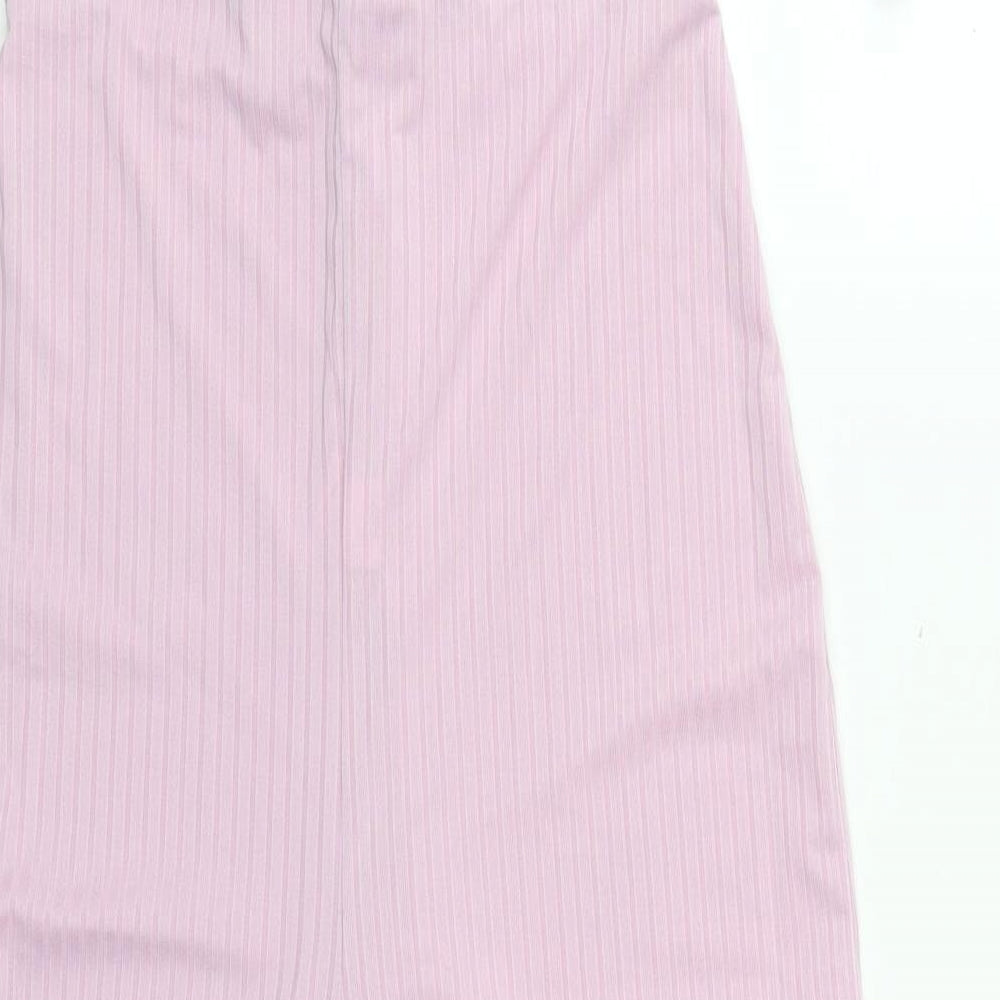 PRETTYLITTLETHING Womens Pink  Polyester Jumpsuit One-Piece Size 14 L21 in Pullover