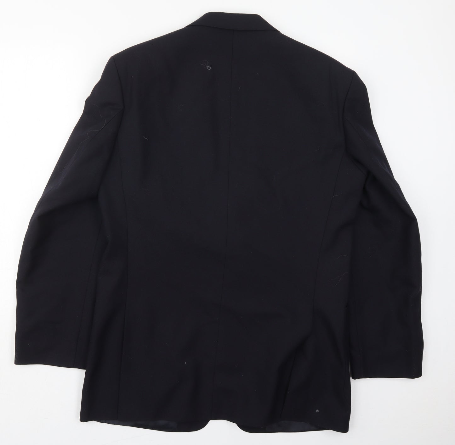 St Michael Mens Black  Wool Jacket Suit Jacket Size 40