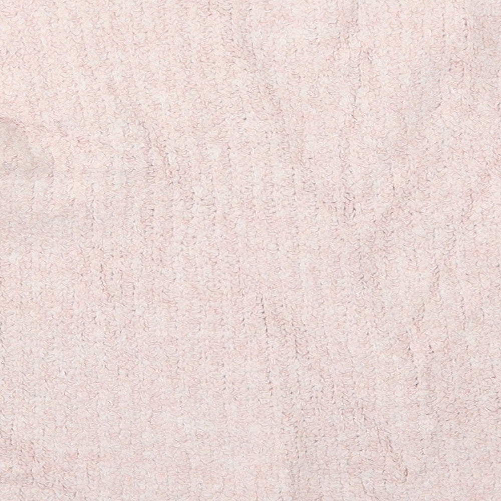 Marks and Spencer Womens Pink Crew Neck  Acrylic Pullover Jumper Size L