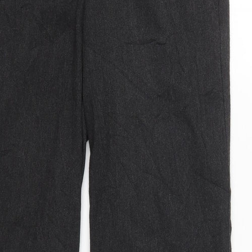 Jane Norman Womens Grey  Polyester Trousers  Size 10 L29.5 in Regular Hook & Eye