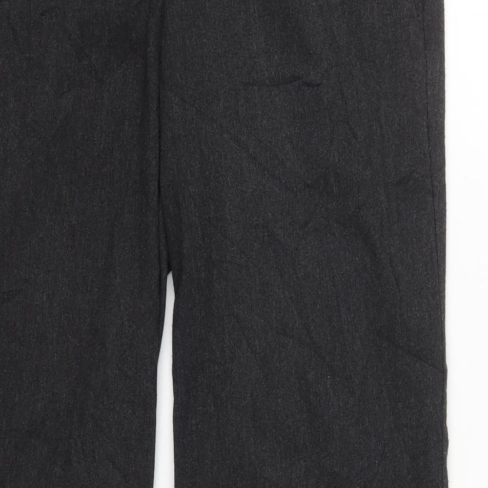 Jane Norman Womens Grey  Polyester Trousers  Size 10 L29.5 in Regular Hook & Eye