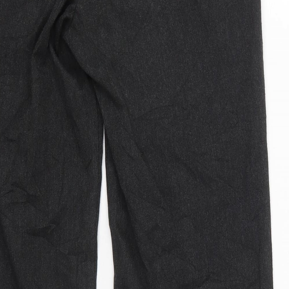 Jane Norman Womens Grey  Polyester Trousers  Size 10 L29.5 in Regular Hook & Eye
