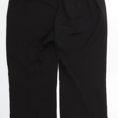 Yours Womens Black  Polyester Trousers  Size 20 L29 in Regular