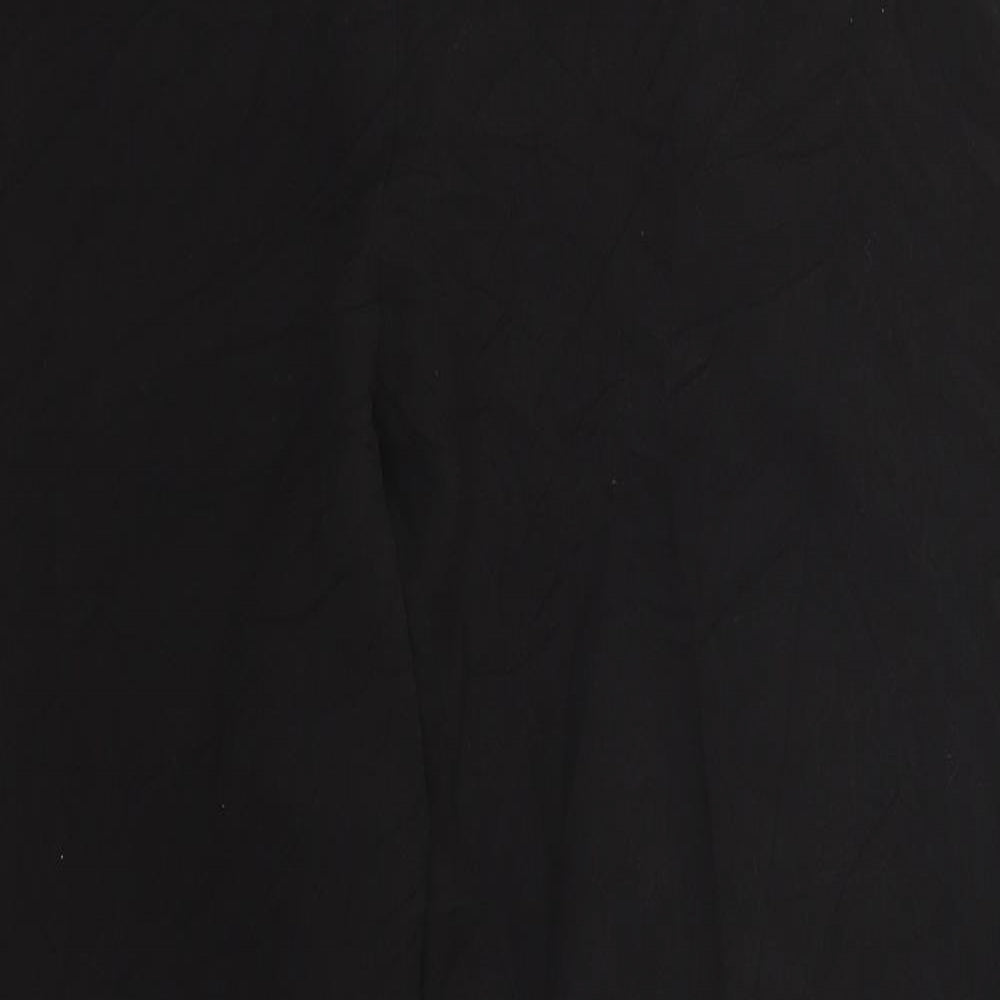 Yours Womens Black  Polyester Trousers  Size 20 L29 in Regular