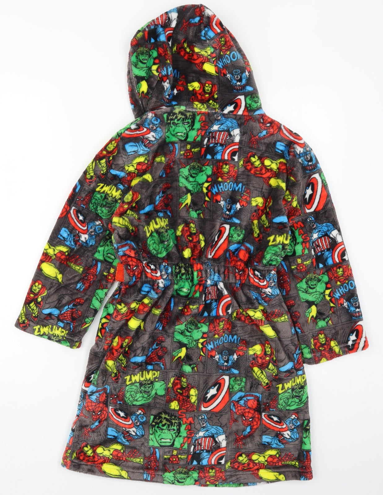 George Boys Multicoloured Solid Polyester  Robe Size 8-9 Years  Tie - Marvel Avengers