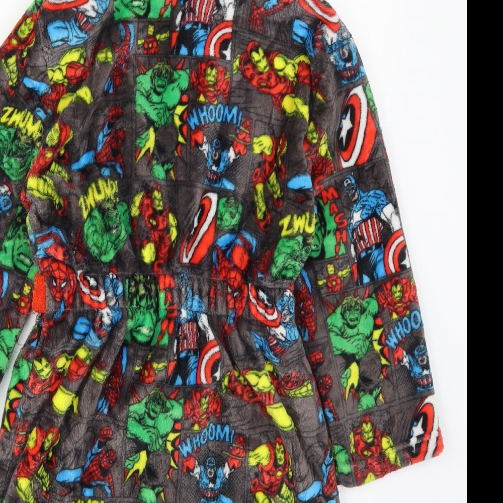 George Boys Multicoloured Solid Polyester  Robe Size 8-9 Years  Tie - Marvel Avengers