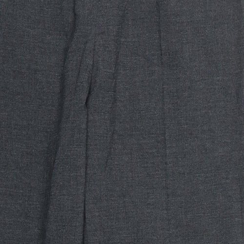 Bonmarché Womens Grey  Polyester Trousers  Size 14 L27 in Regular Button
