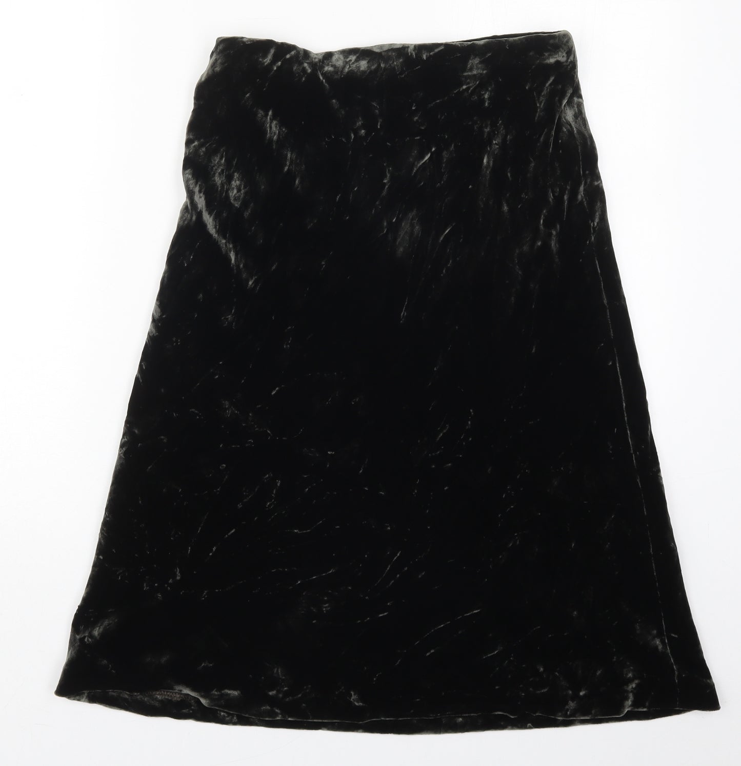 Tia Womens Green  Polyester A-Line Skirt Size 12