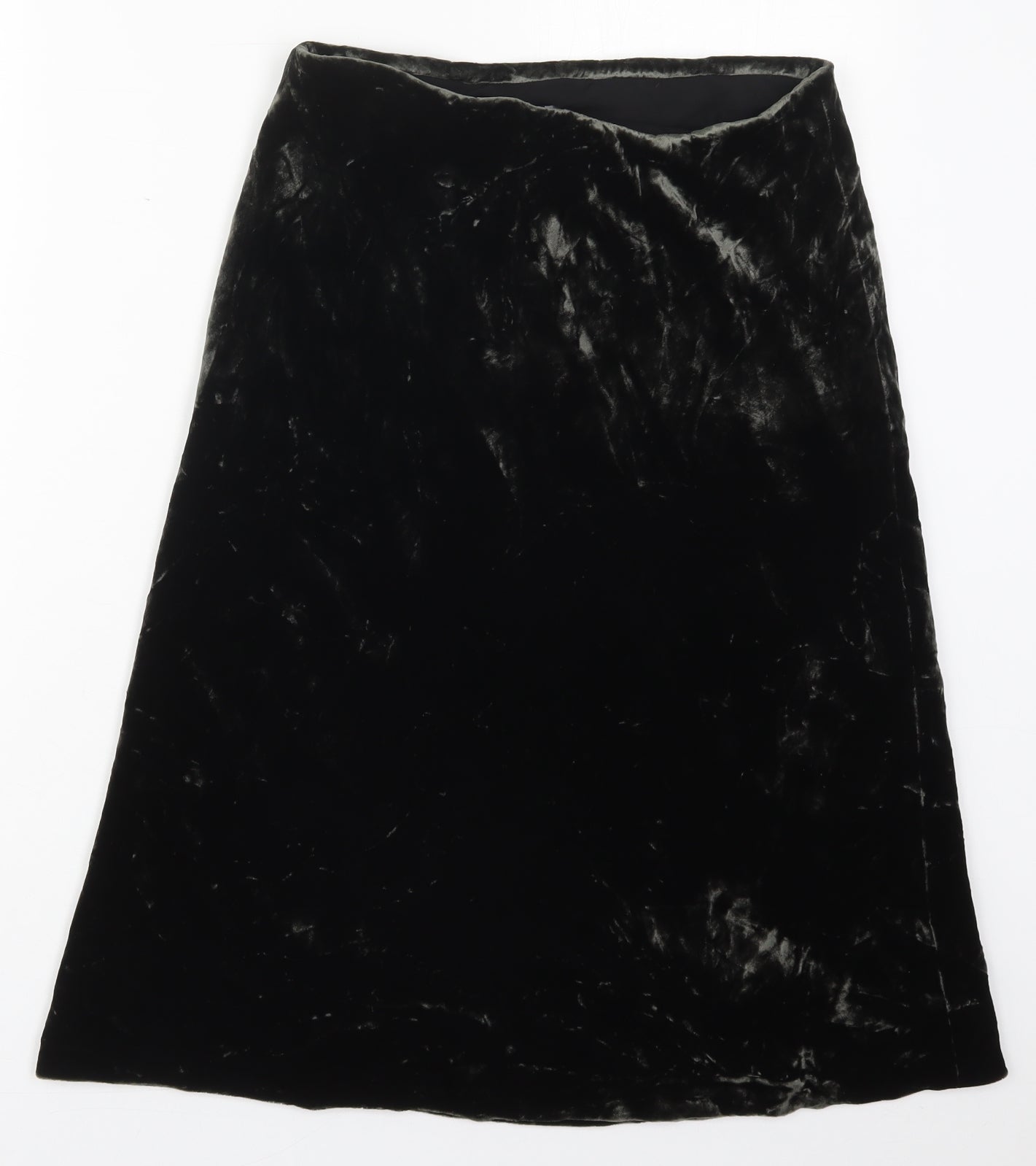 Tia Womens Green  Polyester A-Line Skirt Size 12