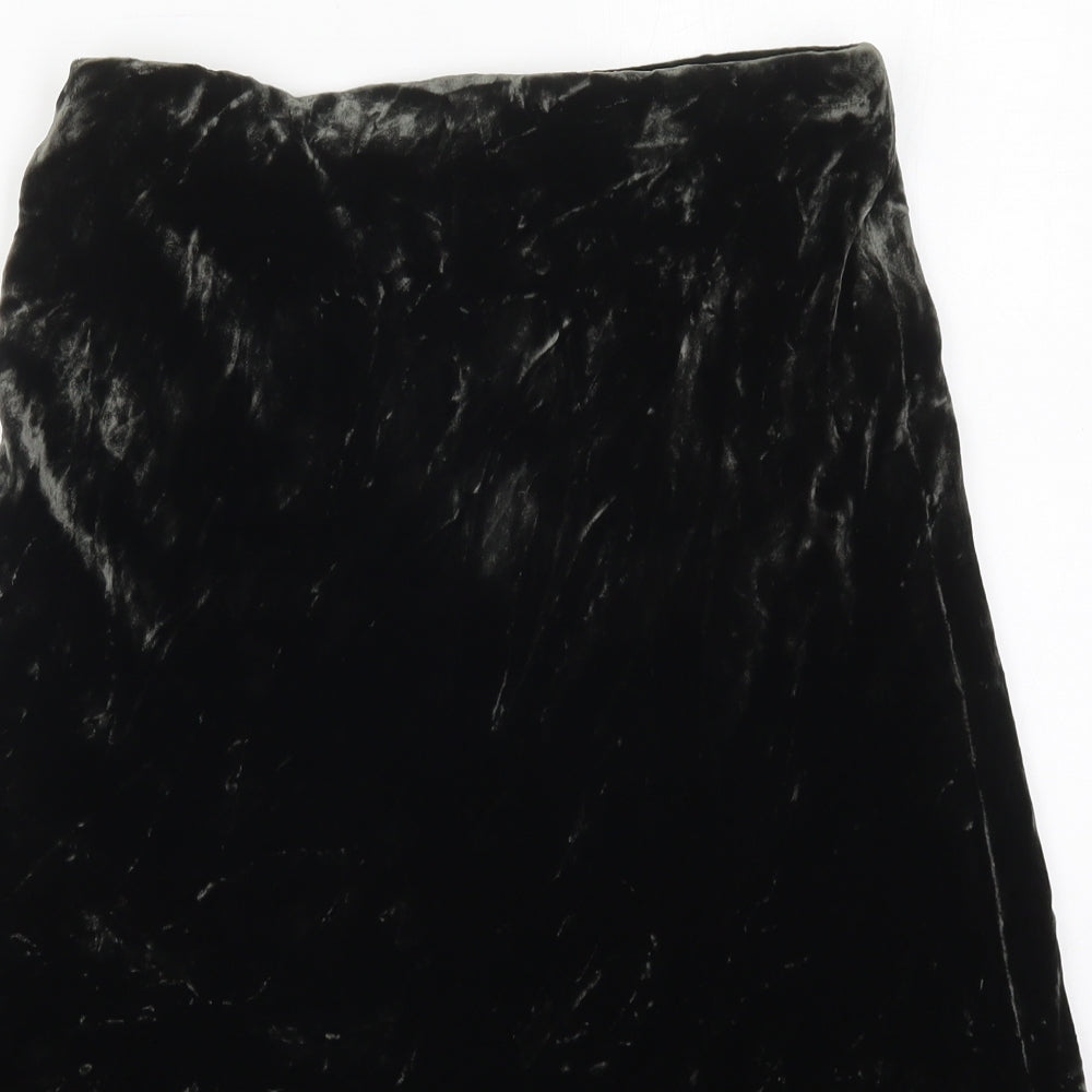 Tia Womens Green  Polyester A-Line Skirt Size 12