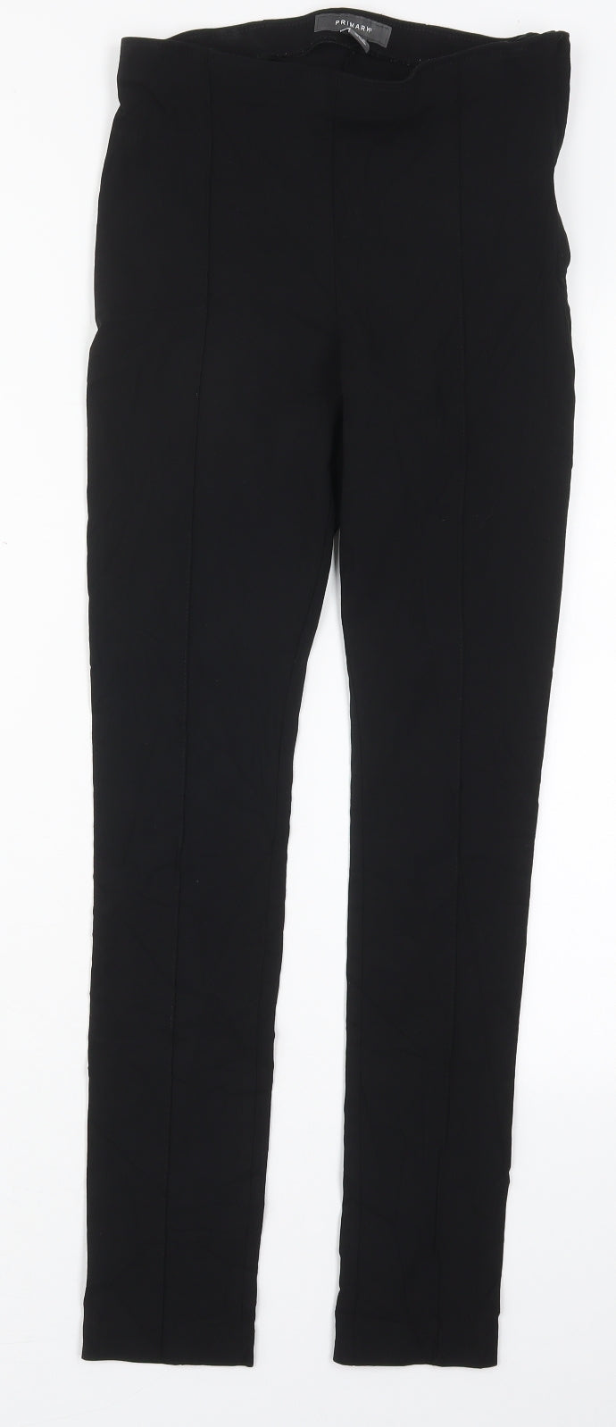 Primark Womens Black  Polyester Trousers  Size 6 L27 in Regular Zip