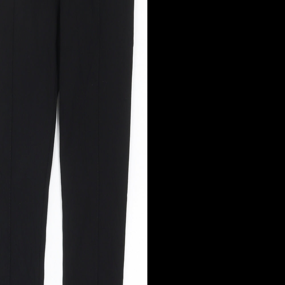 Primark Womens Black  Polyester Trousers  Size 6 L27 in Regular Zip