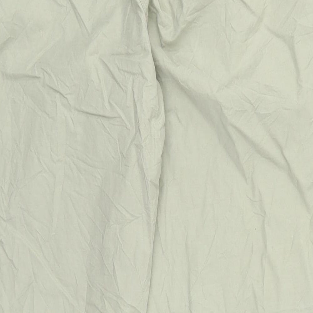 NEXT Womens Green  Cotton Cargo Trousers Size 12 L28 in Regular Button