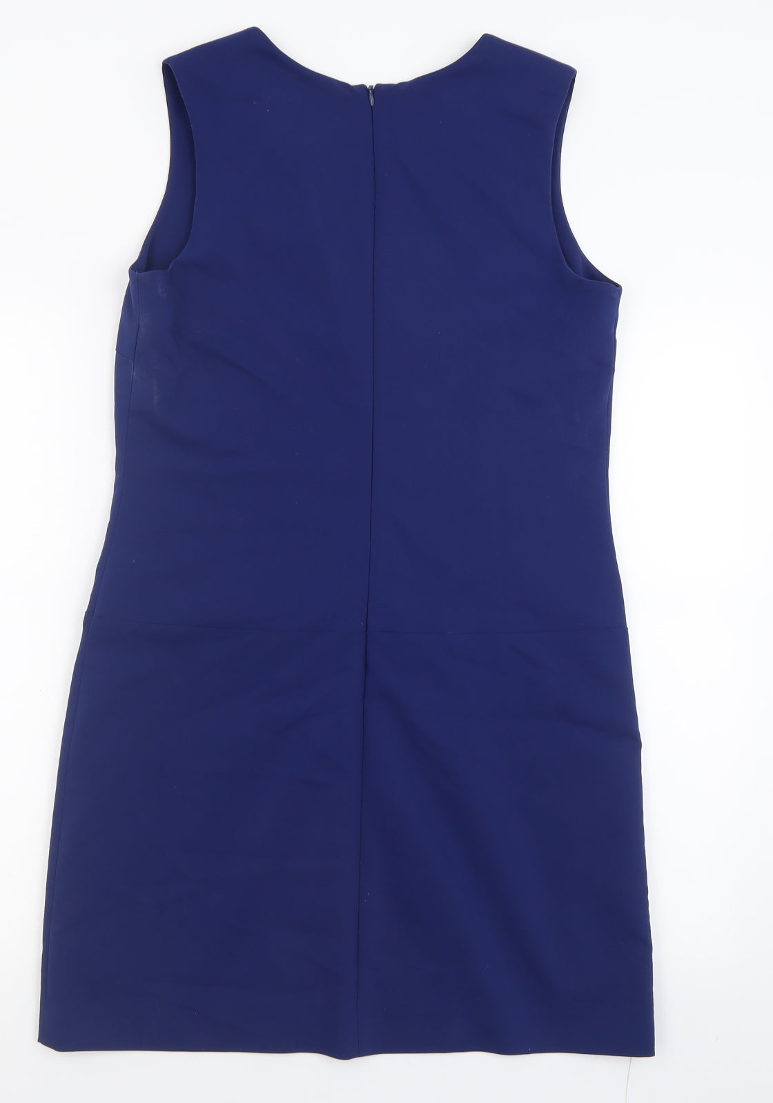 NEXT Womens Blue  Cotton A-Line  Size 12  V-Neck Zip