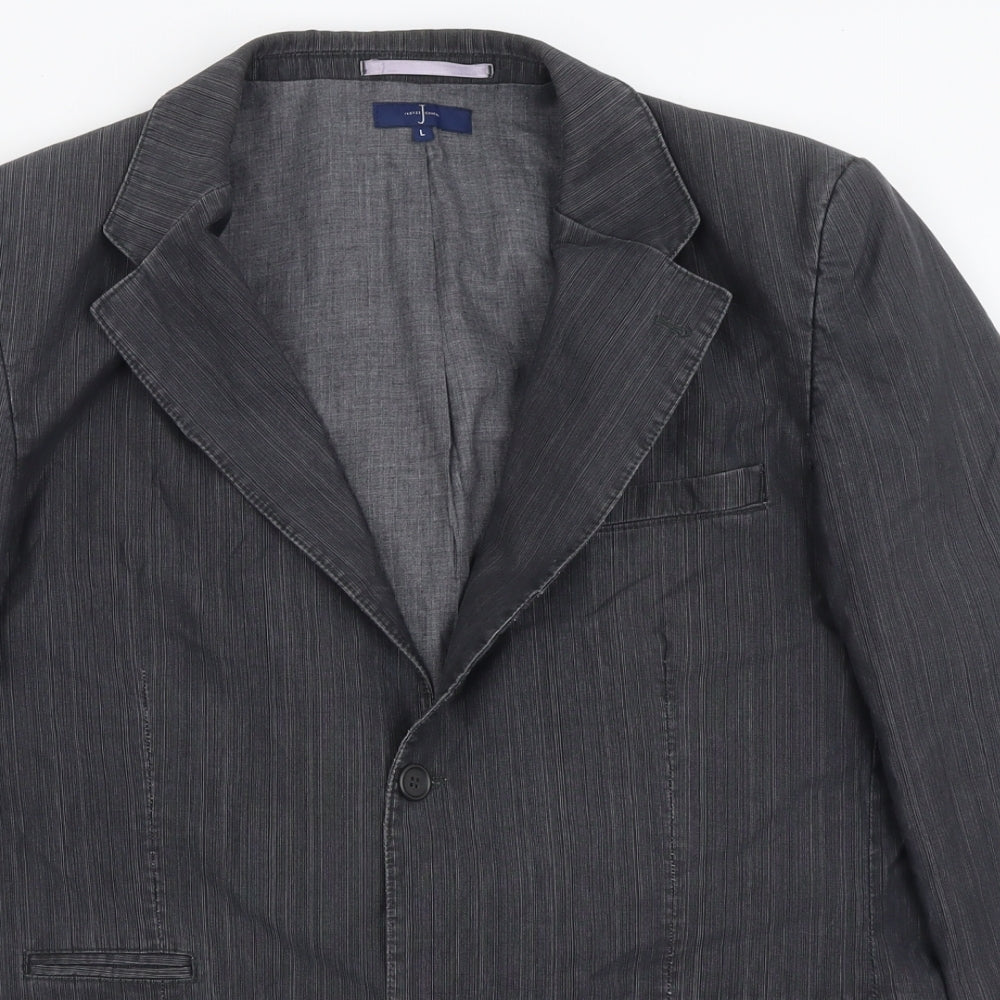 Jasper Conran Mens Grey   Jacket Blazer Size L  Button