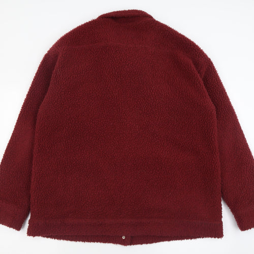 PRETTYLITTLETHING Womens Red   Jacket  Size 14  Button